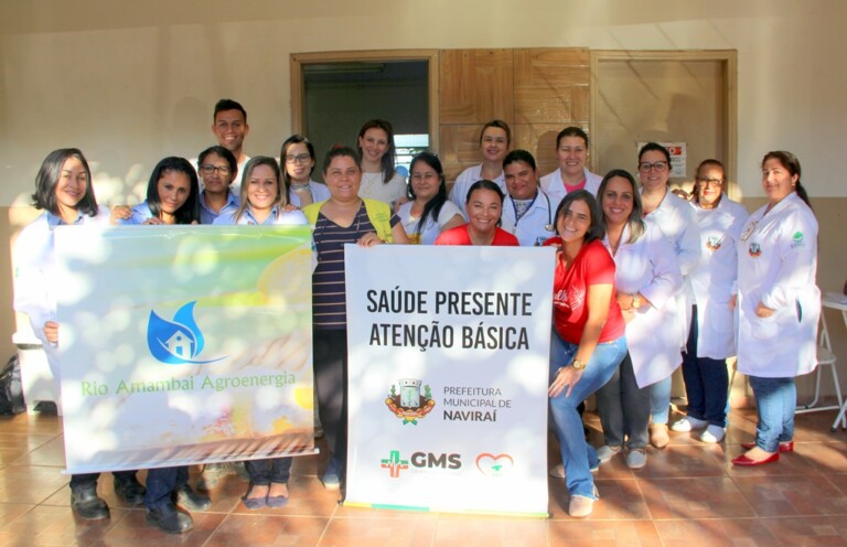 Gerência de Saúde e Usina Rio Amambai realizam ação de saúde para comunidade do Beiro Rio