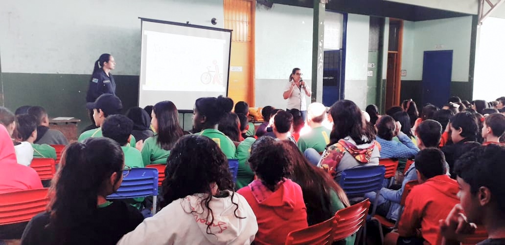 Núcleo de Transito desenvolve Projeto “Eu e minha magrela”