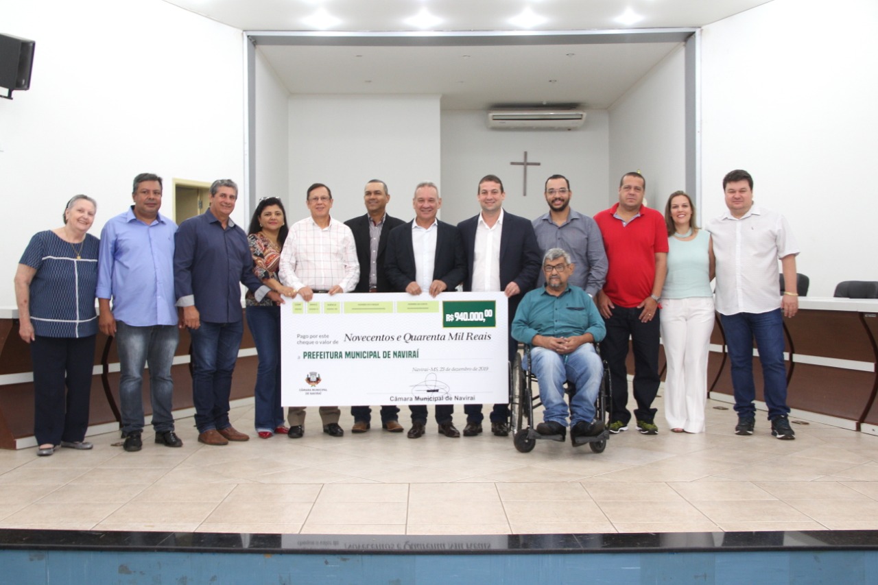 Vereadores devolvem 940 mil reais para Prefeitura de Naviraí
