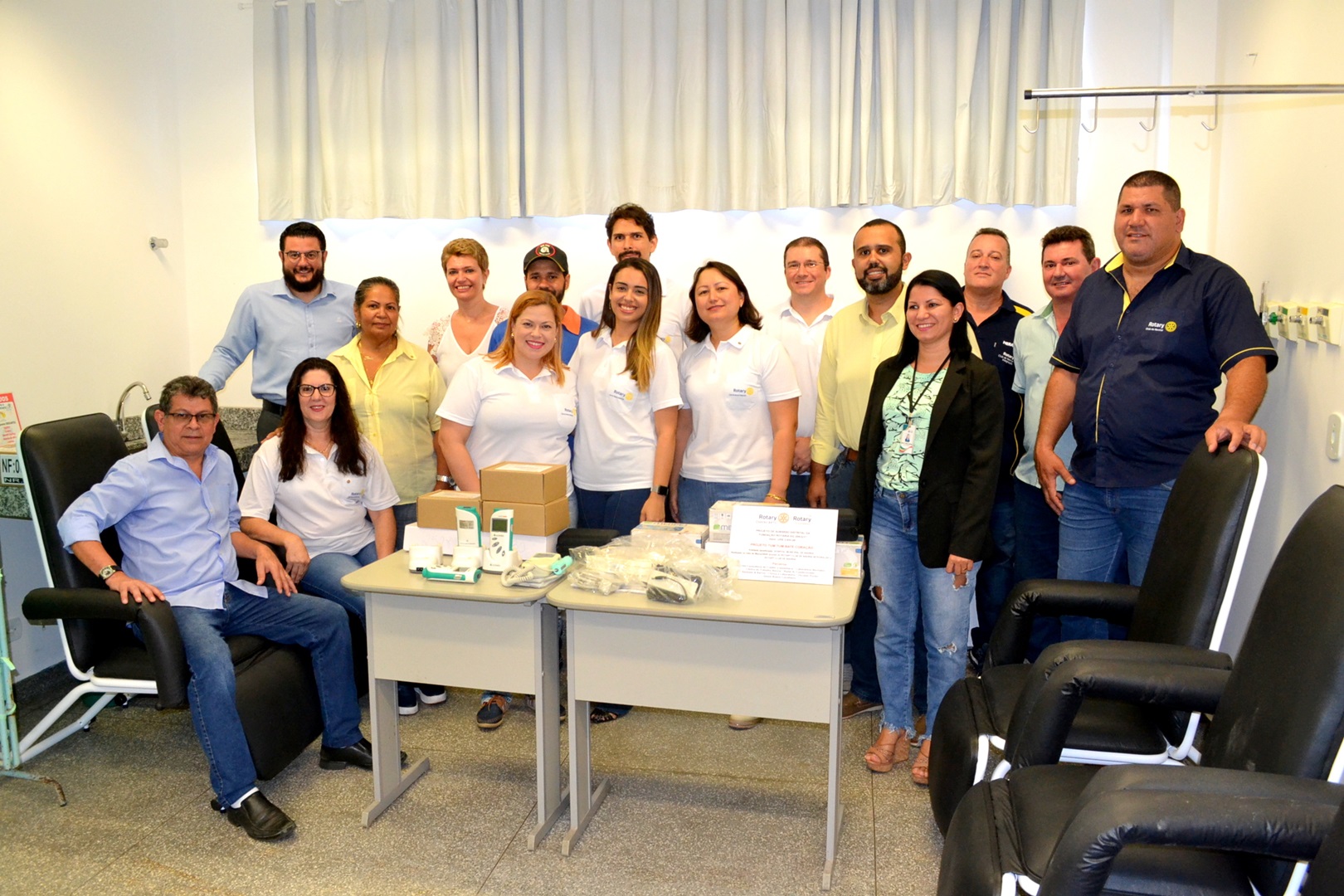Hospital Municipal de Naviraí recebe doações de equipamentos dos rotarianos