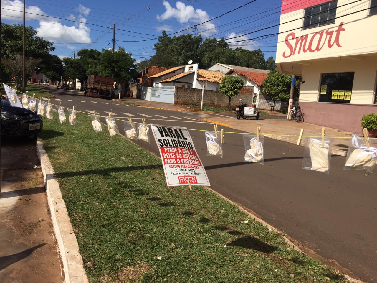 Projeto solidário distribui máscaras prevenindo contra o coronavírus