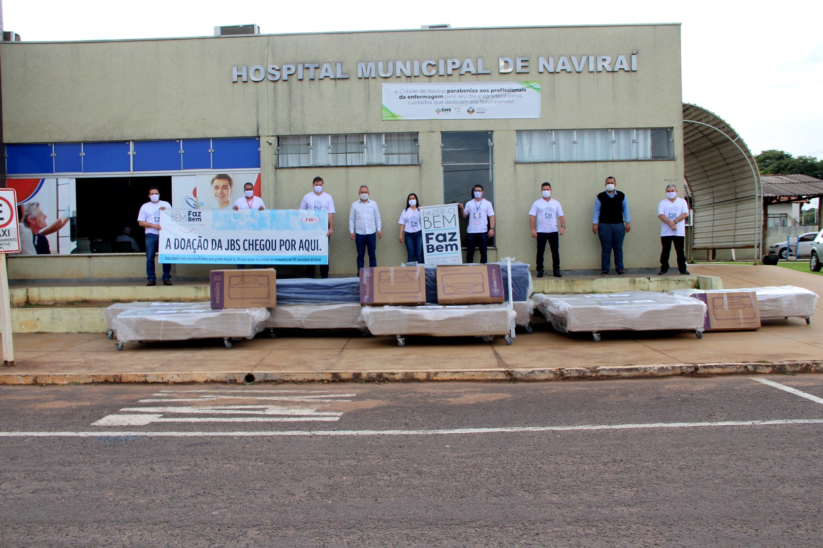 JBS faz doações cama hospitalar para o Hospital Municipal de Naviraí