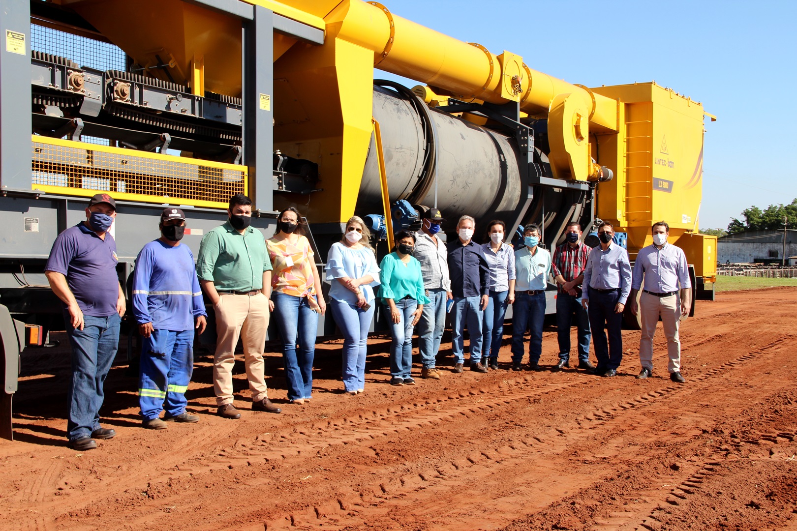 Usina Móvel de asfalto do Consórcio Conisul chega a Naviraí