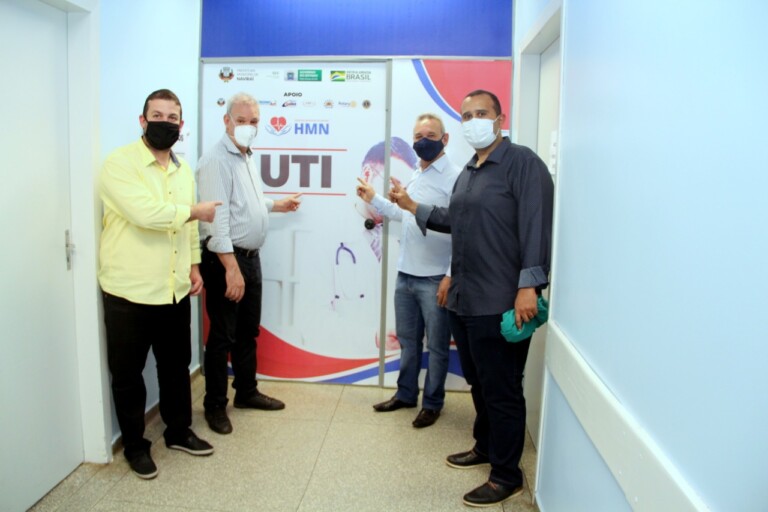 Prefeito Izauri e Geraldo Resende inauguram os leitos de UTI em Naviraí