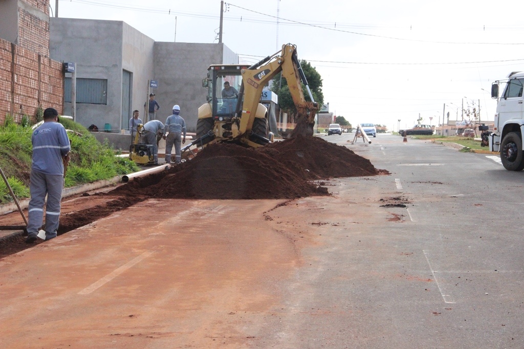 Imagem:Sanesul retoma as obras de esgotamento sanitário em Naviraí, 2020 - Assessoria de Imprensa