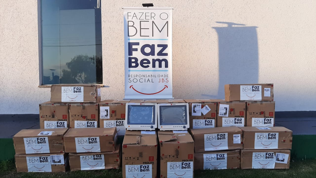JBS entrega mais equipamentos para a UTI do hospital de Naviraí