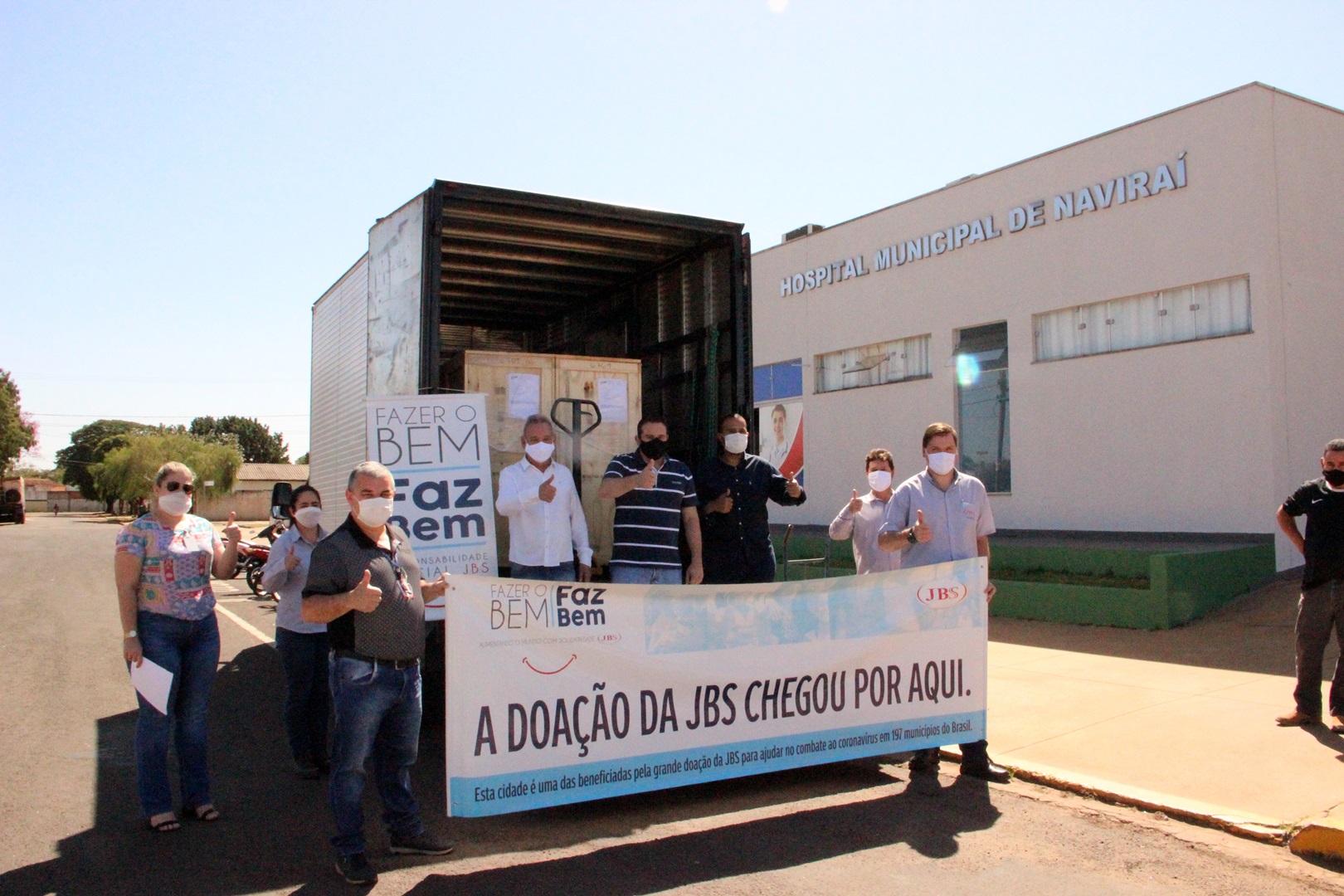 JBS faz novas doações ao Hospital Municipal de Naviraí