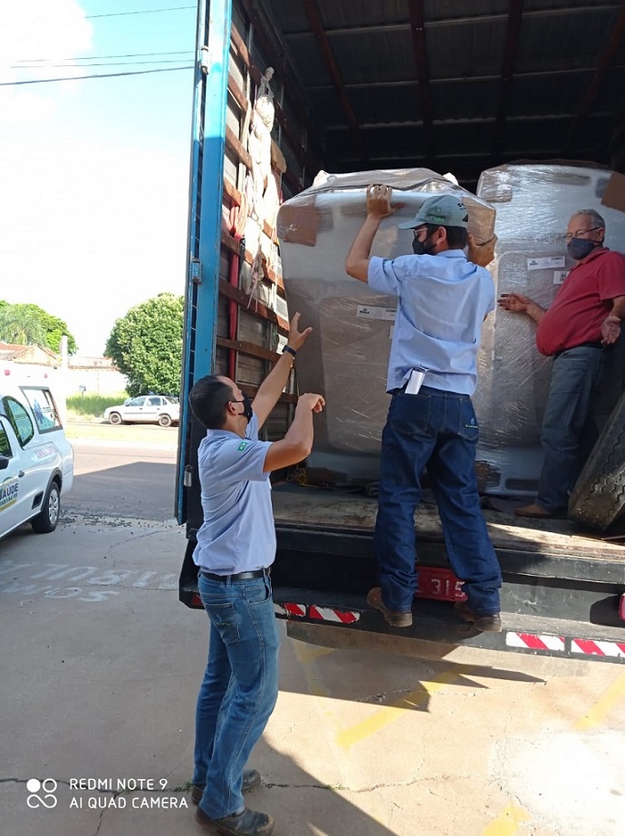 Imagem: Usina Rio Amambai, Copasul e Rotary doam materiais ao Hospital Municipal de Naviraí, 2021 - Assessoria de Imprensa