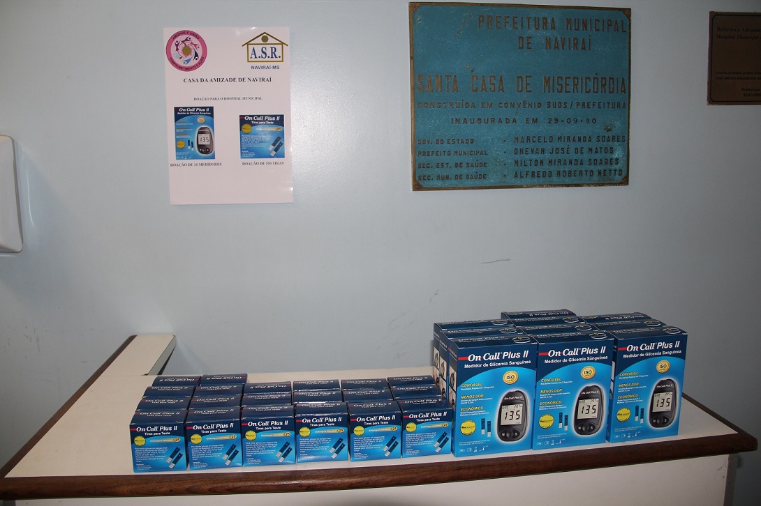 Imagem: Casa da Amizade de Naviraí doa materiais ao Hospital Municipal, 2021 - Assessoria de Imprensa
