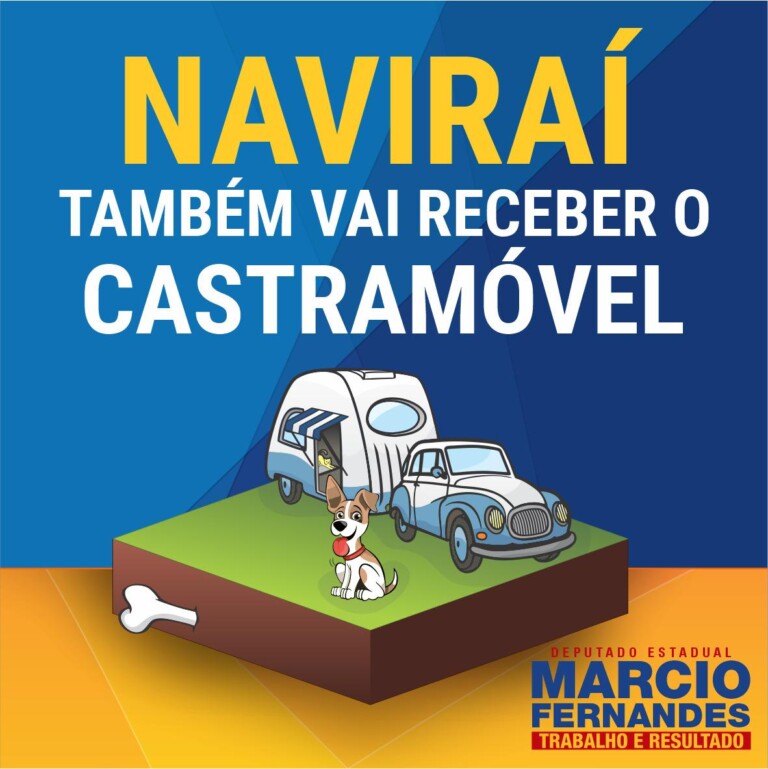 Naviraí recebe emenda de Márcio Fernandes para castramóvel