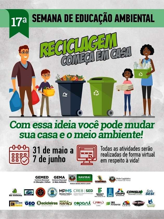 Imagem: Prefeitura de Naviraí inicia a 17ª Semana de Educação Ambiental, 2021 - Assessoria de Imprensa