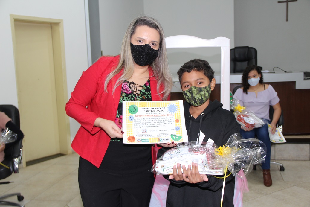 Imagem: Educação entrega “Prêmio MPT na Escola” aos alunos vencedores da etapa local, 2021 - Assessoria de Imprensa