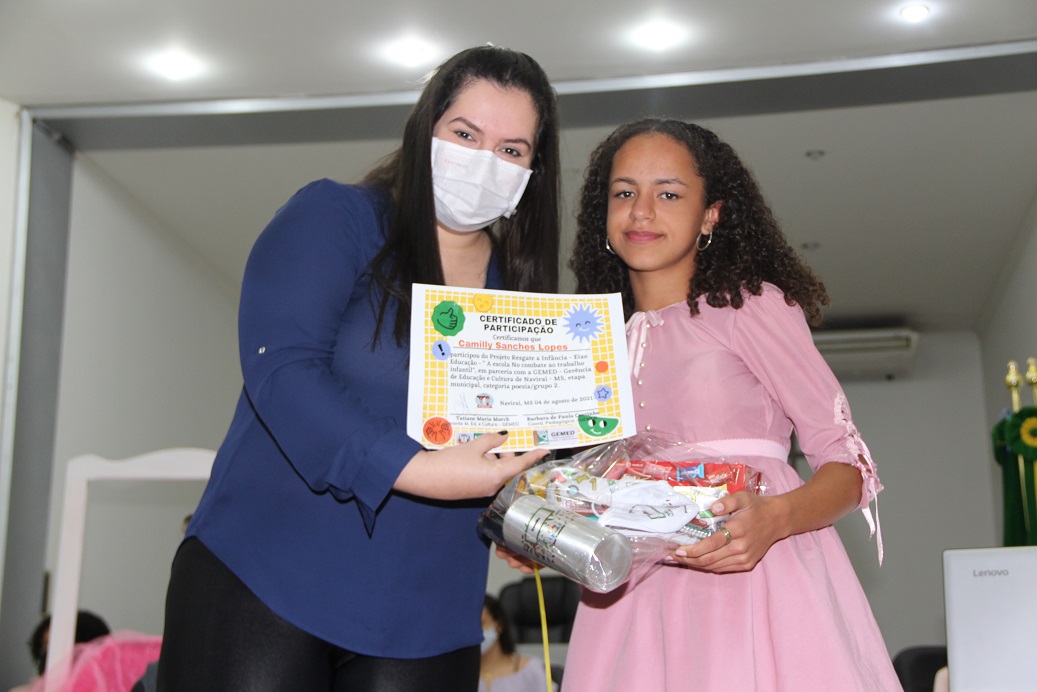Imagem: Educação entrega “Prêmio MPT na Escola” aos alunos vencedores da etapa local, 2021 - Assessoria de Imprensa