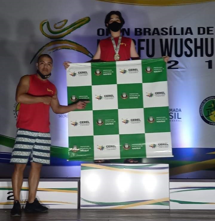 Imagem: Naviraí conquista medalha de ouro no Open Brasília de Kung Fu Wushu, 2021 - Assessoria de Imprensa 