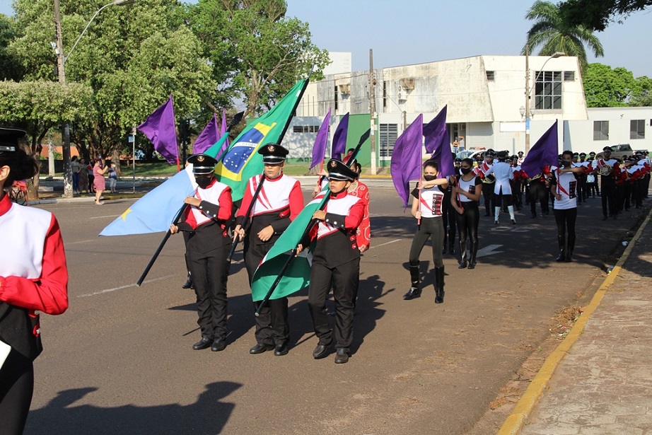 Imagem: Banda Municipal Tom Jobim foi o destaque do "7 de Setembro" em Naviraí, 2021 - Assessoria de Imprensa