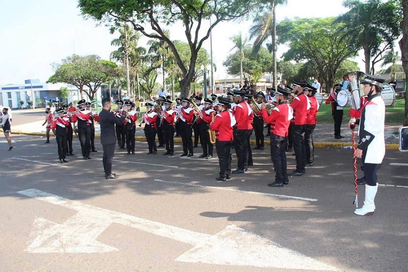 Imagem: Banda Municipal Tom Jobim foi o destaque do "7 de Setembro" em Naviraí, 2021 - Assessoria de Imprensa