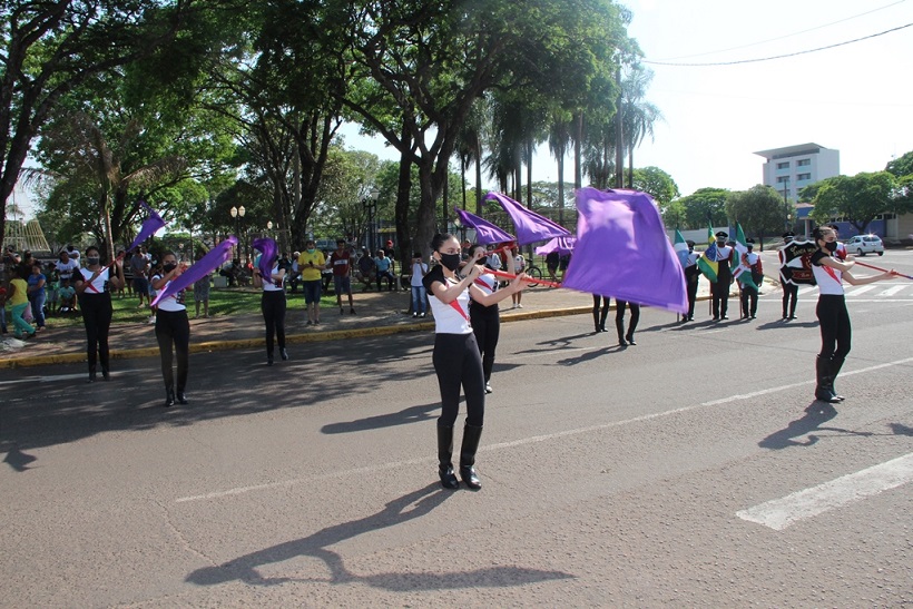Imagem: Banda Municipal Tom Jobim foi o destaque do "7 de Setembro" em Naviraí, 2021 - Assessoria de Imprensa
