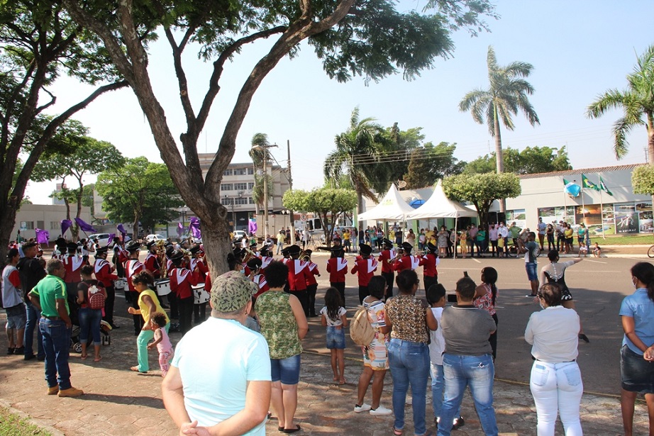 Imagem: Banda Municipal Tom Jobim foi o destaque do "7 de Setembro" em Naviraí, 2021 - Assessoria de Imprensa