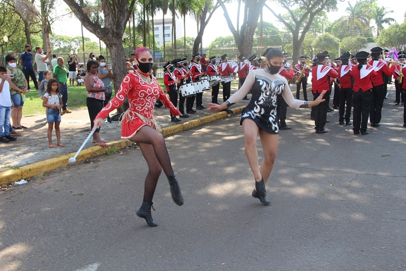 Imagem: Banda Municipal Tom Jobim foi o destaque do "7 de Setembro" em Naviraí, 2021 - Assessoria de Imprensa