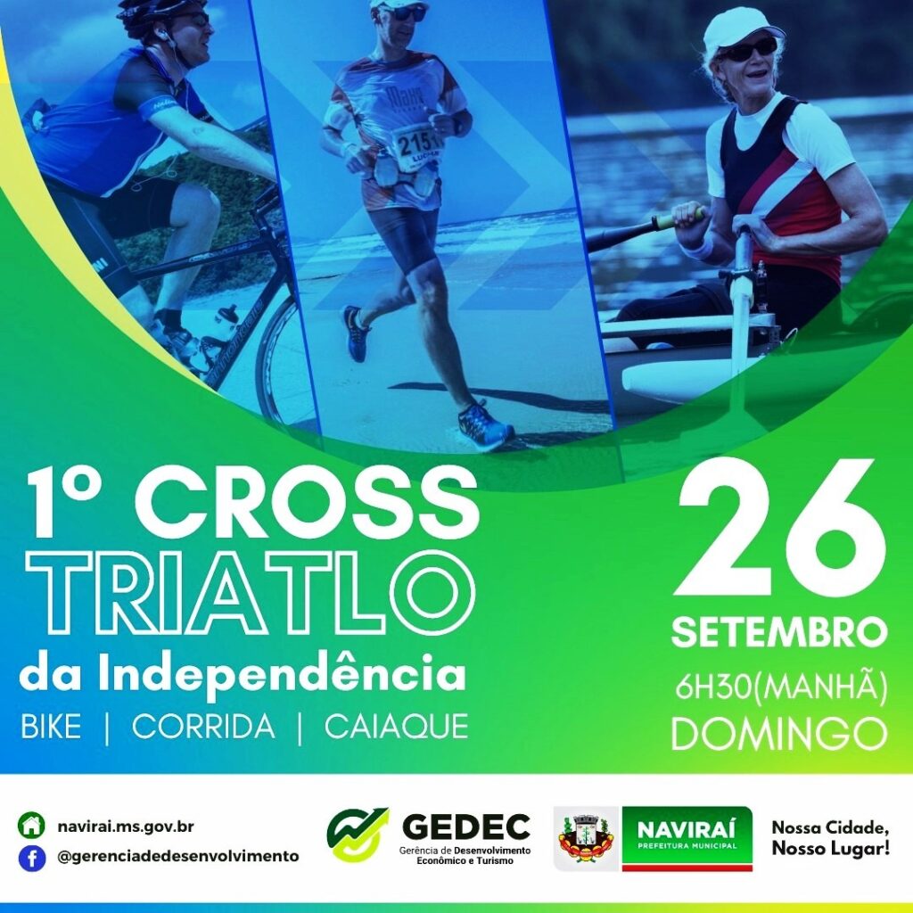 Imagem: Campeão mundial Fernando Rufino participa do 1º Cross Triatlo de Naviraí, 2021 - Assessoria de Imprensa