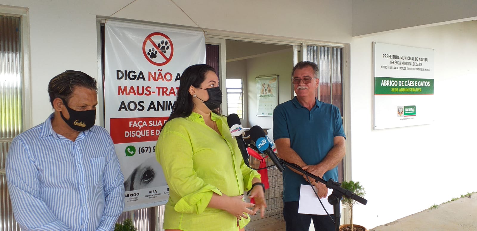 Imagem: Sede Administrativa do Abrigo de Cães e Gatos é inaugurada pelo Governo de Naviraí, 2021 - Assessoria de Imprensa