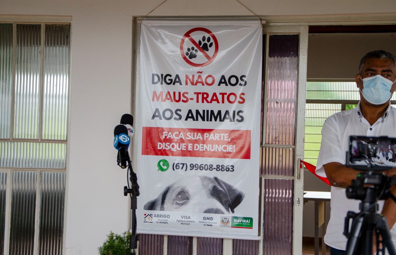 Imagem: Sede Administrativa do Abrigo de Cães e Gatos é inaugurada pelo Governo de Naviraí, 2021 - Assessoria de Imprensa