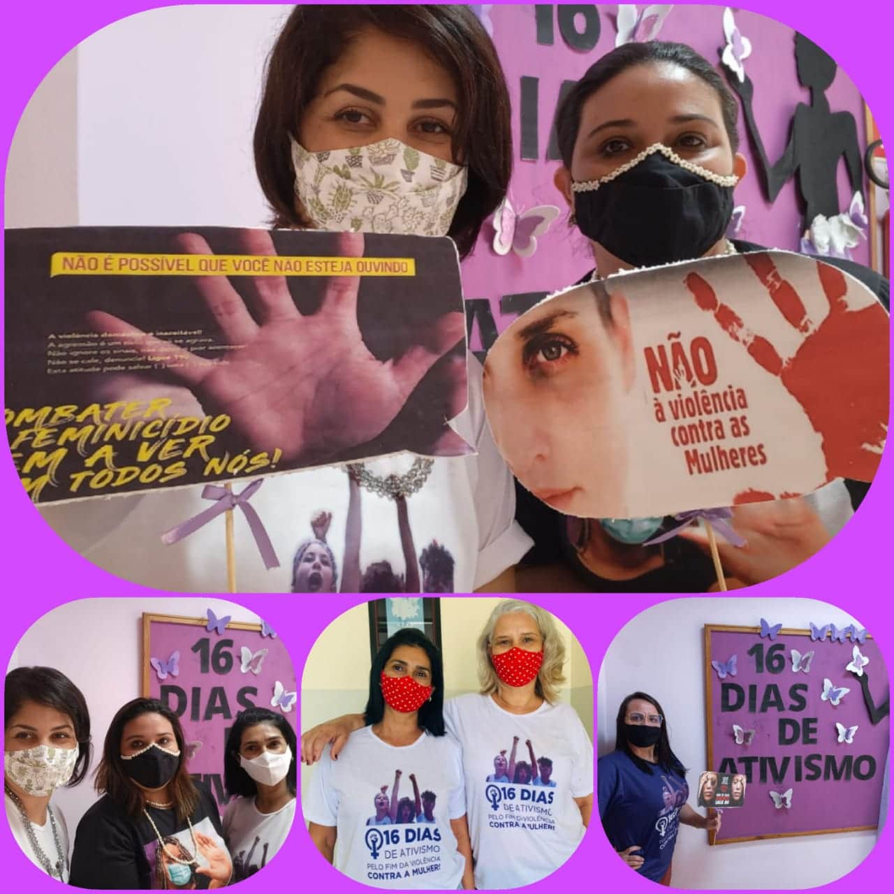 imagem: Ativismo pelo fim da Violência contra Mulher, 2021 - Assessoria de Imprensa