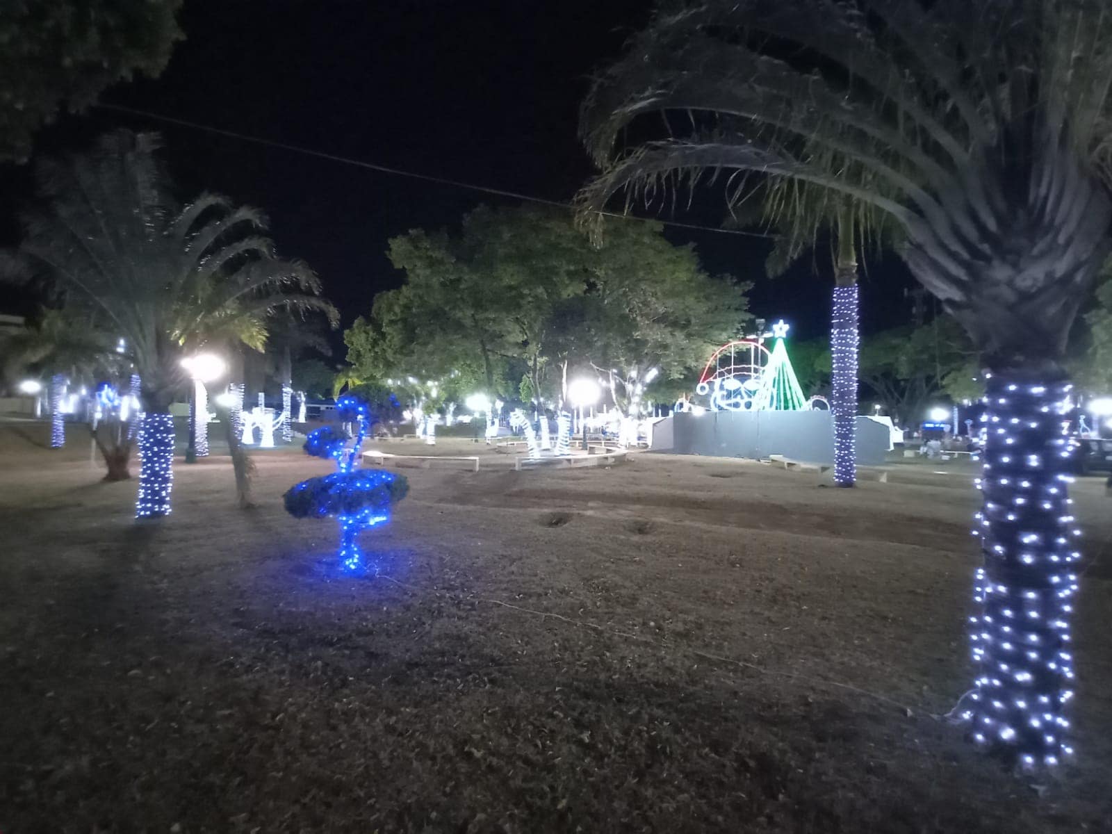 imagem: Decoração de Natal da Praça Central de Naviraí é destaque no Cone Sul, 2021 - Assessoria de Imprensa