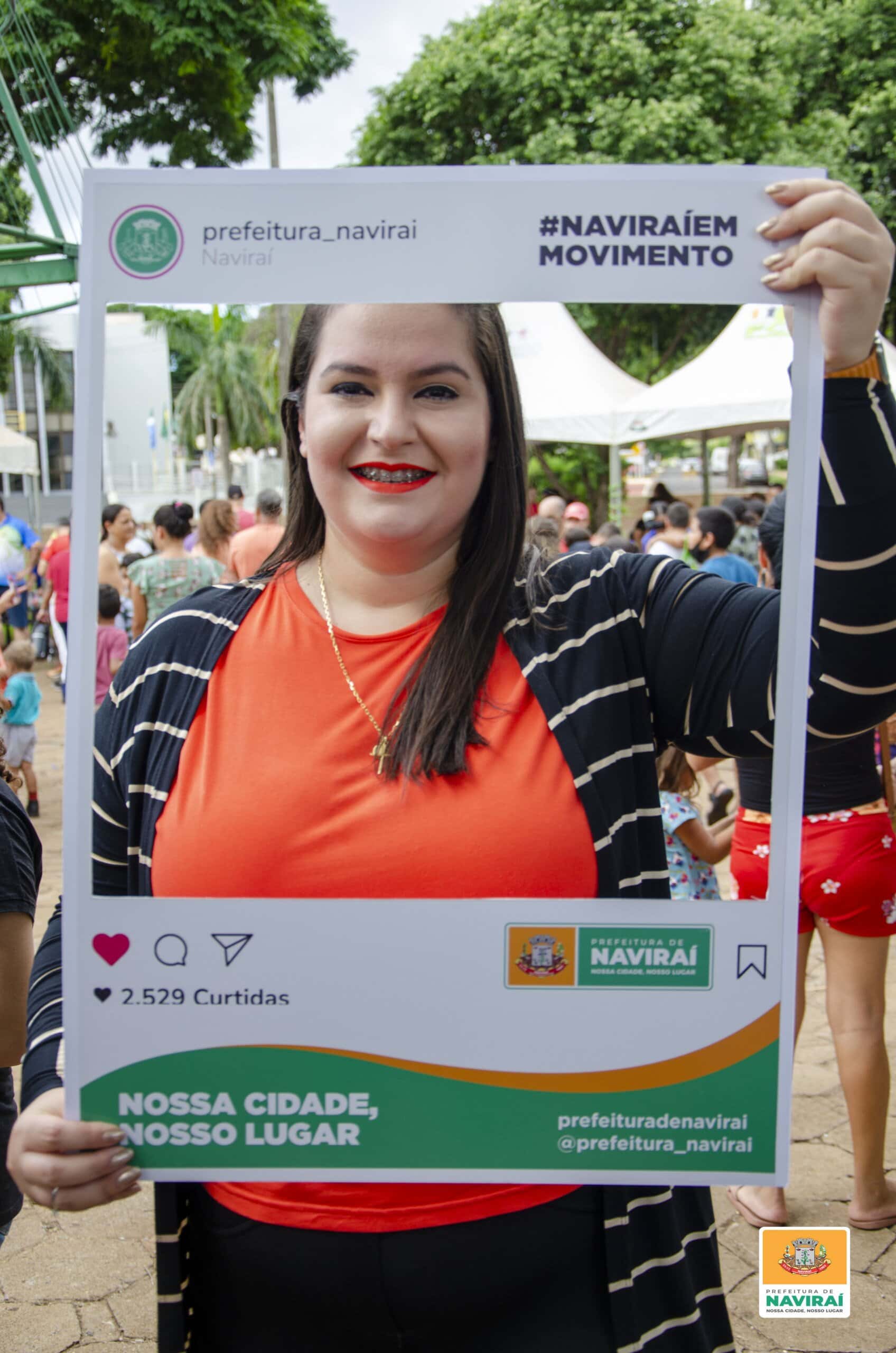 Imagem: Mais de mil pessoas prestigiam o evento "Naviraí em Movimento", na Praça Central, 2022 - Assessoria de Imprensa