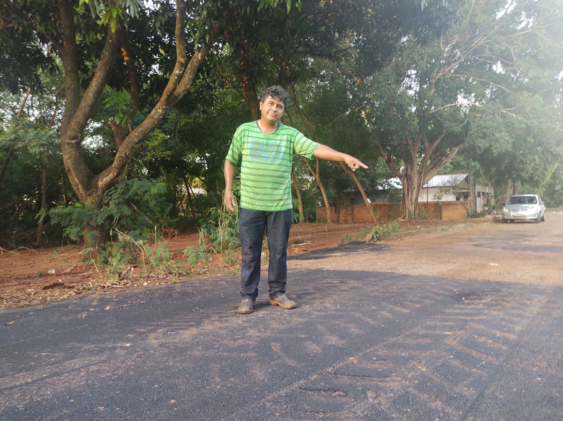 Prefeitura de Naviraí atende reivindicação de morador da Rua da Bica