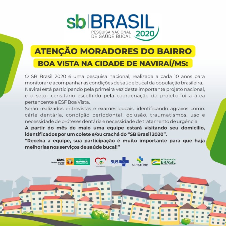 Bairro Boa Vista recebe pesquisa sobre condições de saúde bucal dos moradores