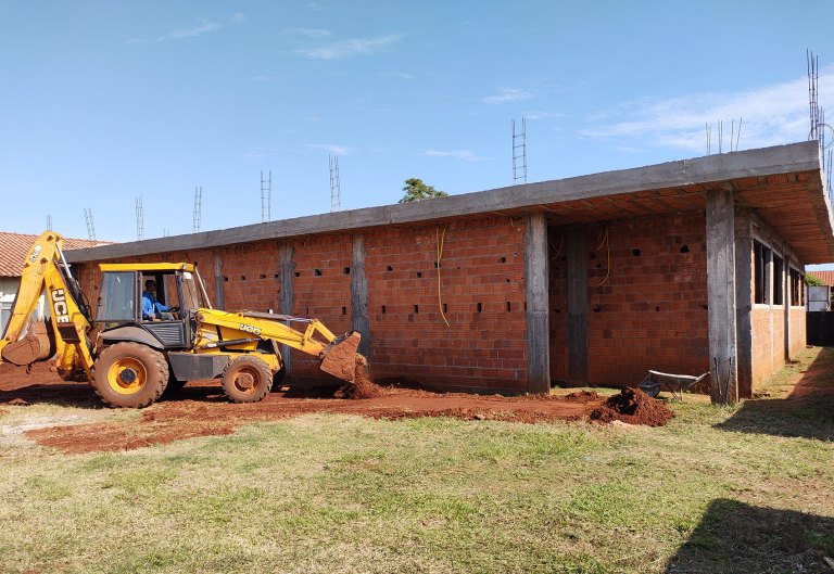 Obra de construção da nova cozinha do Hospital Municipal de Naviraí é retomada