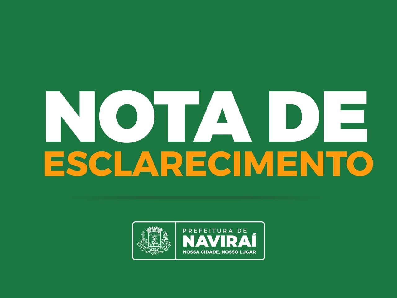 NOTA DE ESCLARECIMENTO – CREDENCIAMENTO MÉDICO
