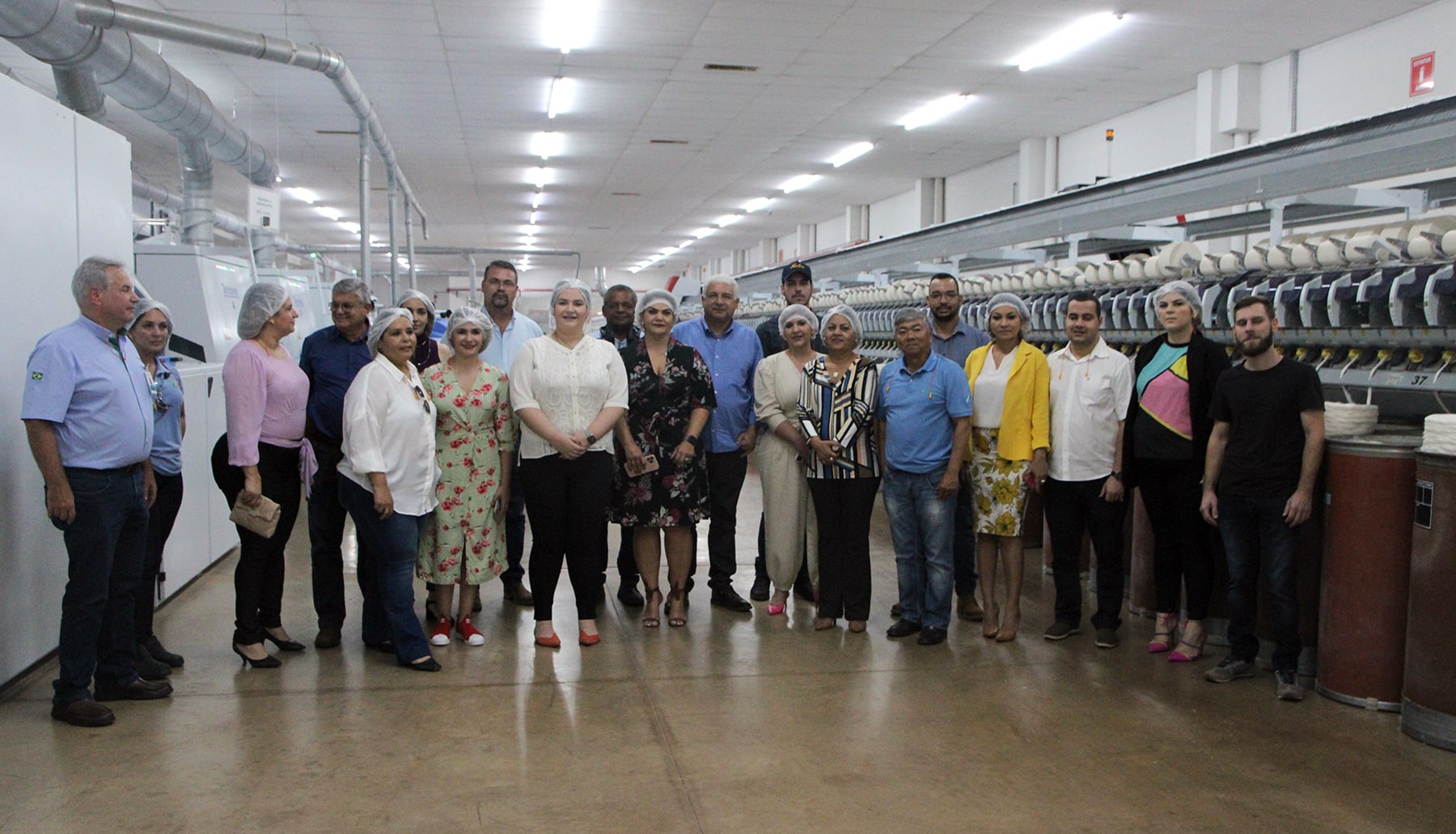 Governo de Naviraí visita obra de ampliação da Fiação Copasul