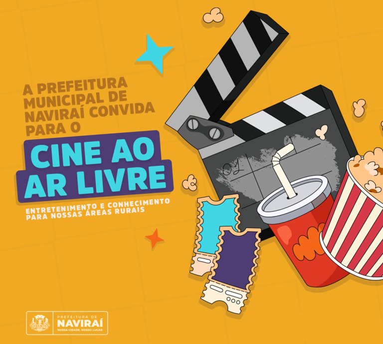 Gerência de Educação leva o “Projeto Cine ao ar Livre” para o Porto Caiuá nesta sexta-feira