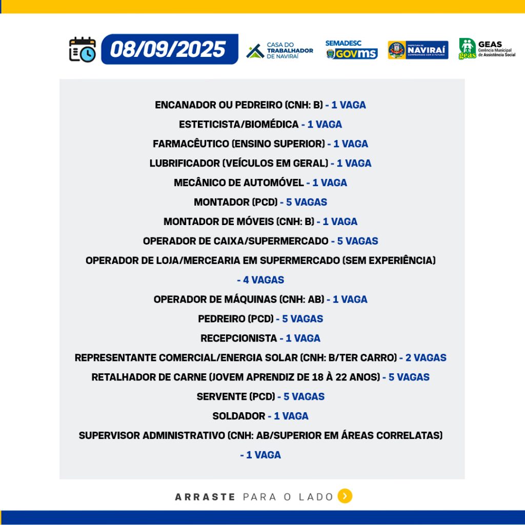 Vaga de Trabalho