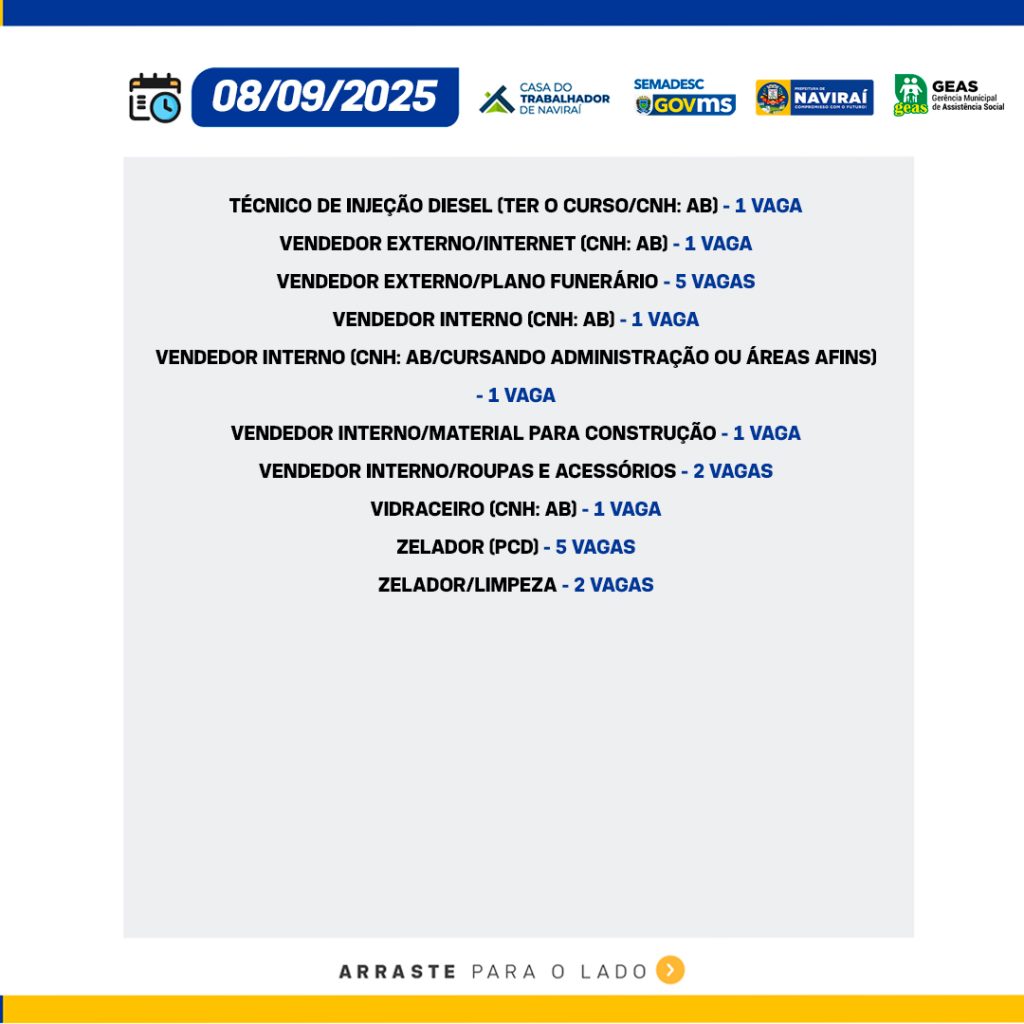 Vaga de Trabalho