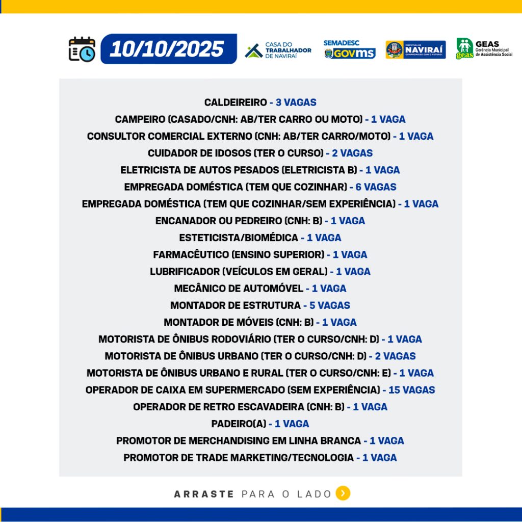 Vaga de Trabalho