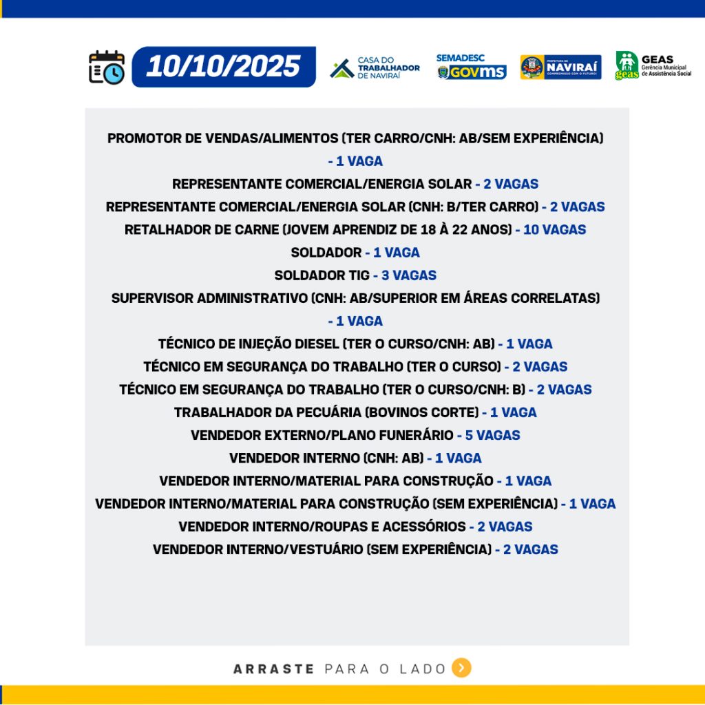 Vaga de Trabalho