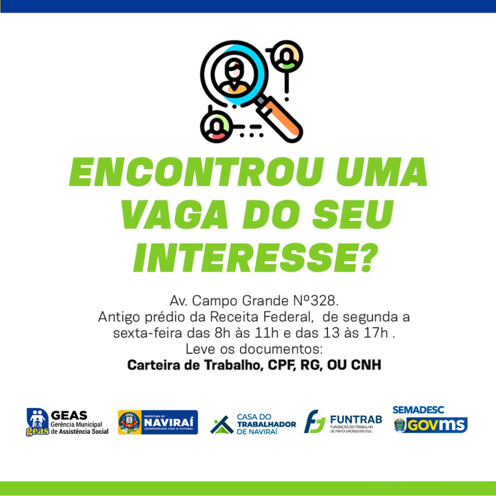 Vaga de Trabalho