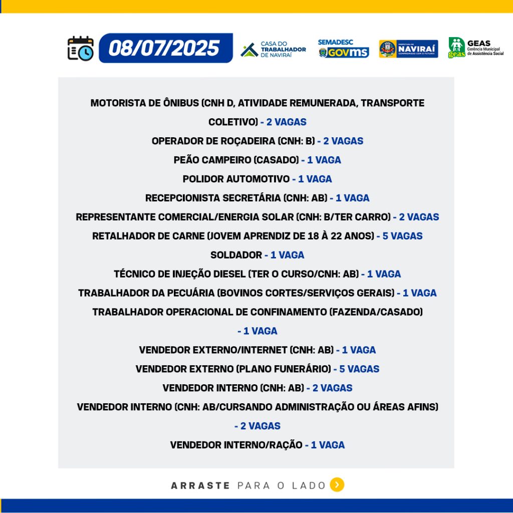 Vaga de Trabalho