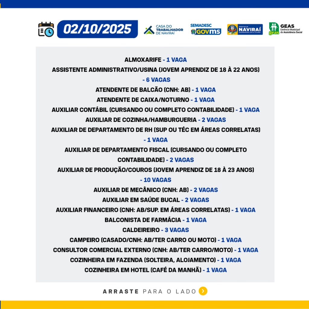 Vaga de Trabalho