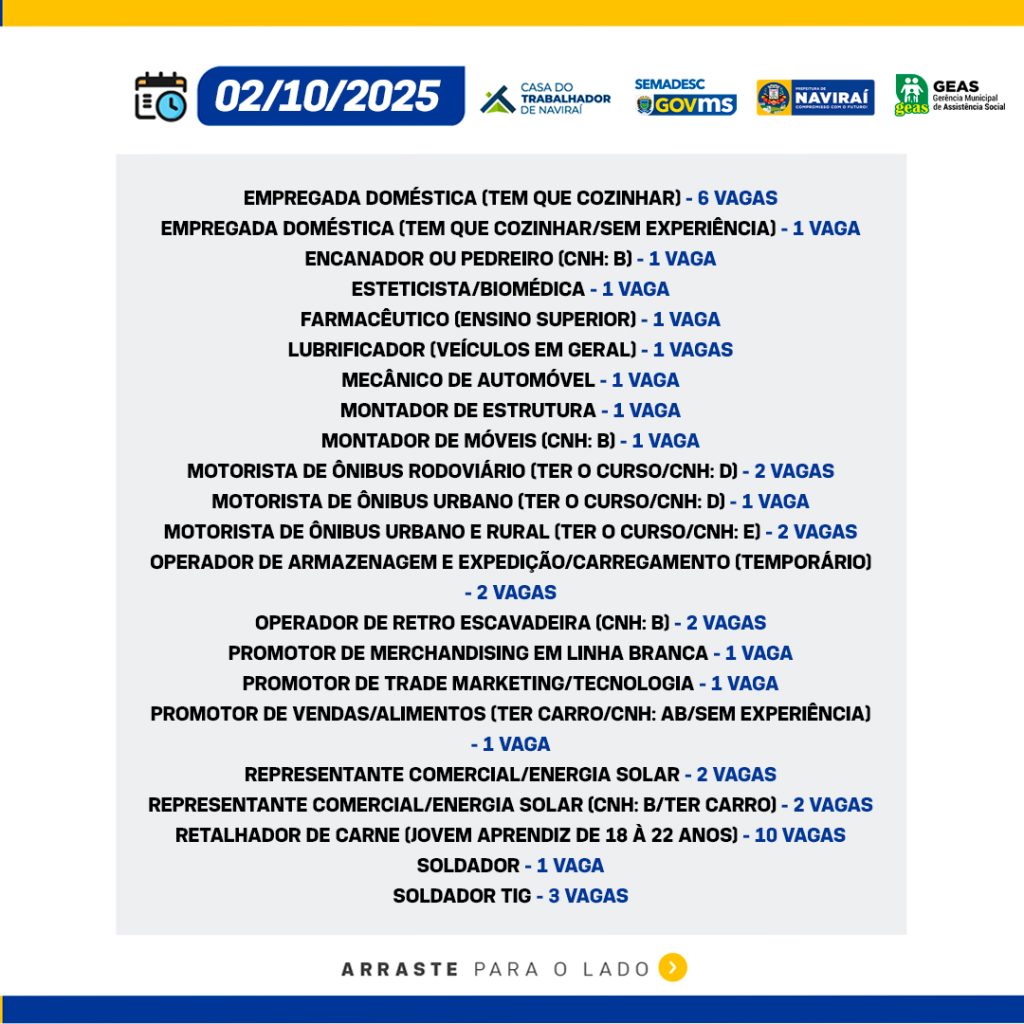 Vaga de Trabalho