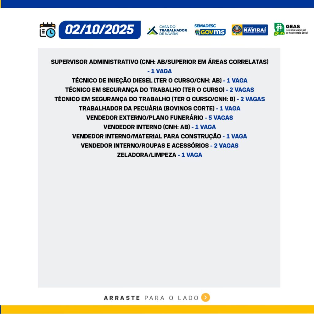 Vaga de Trabalho