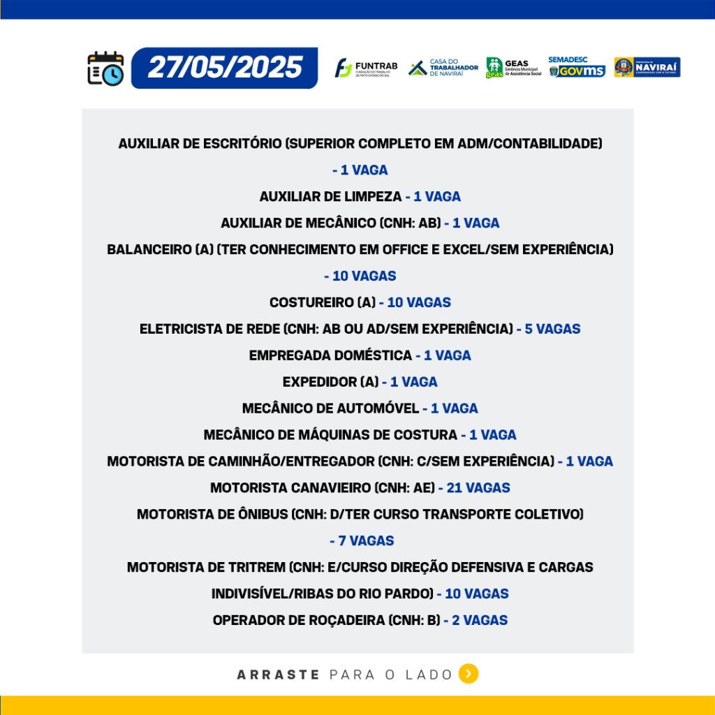 Vaga de Trabalho