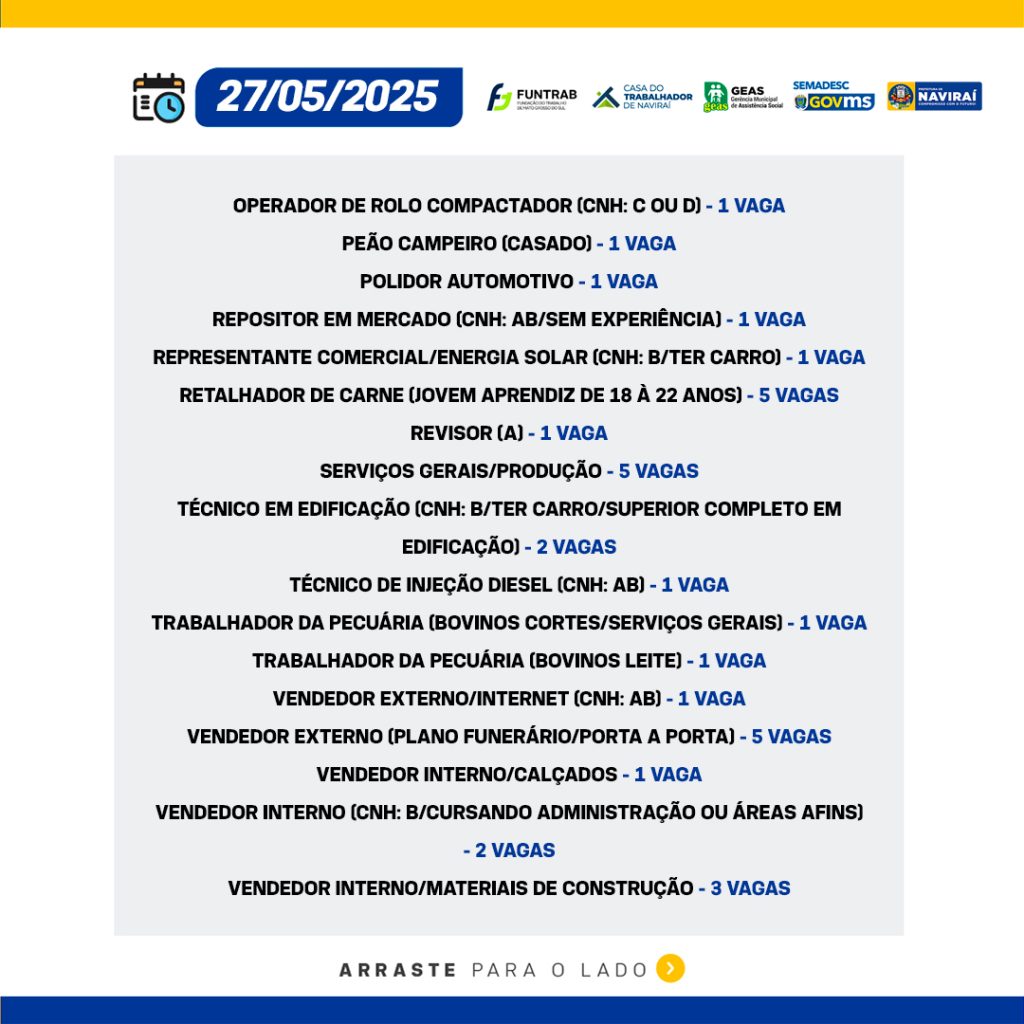 Vaga de Trabalho
