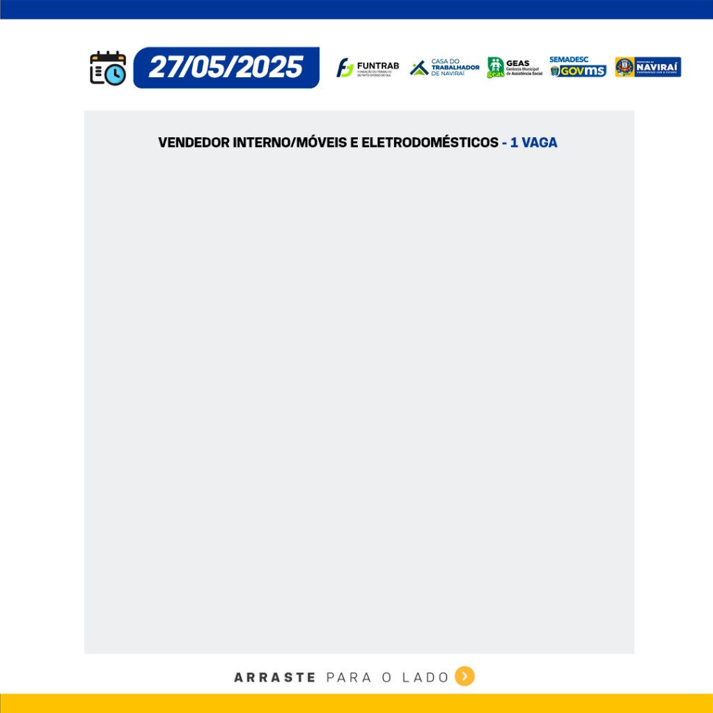 Vaga de Trabalho