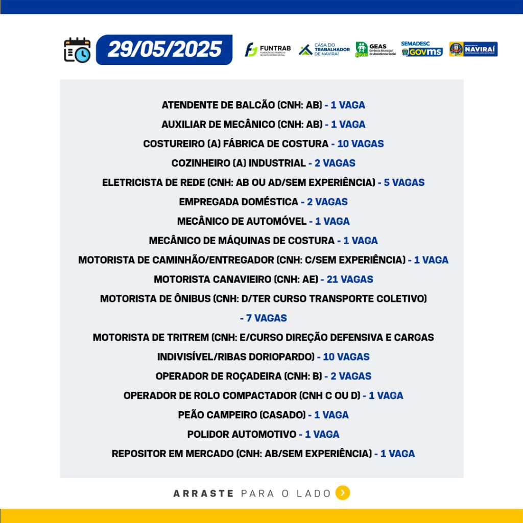 Vaga de Trabalho