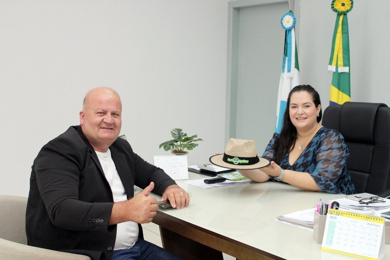 Prefeita de Naviraí recebe visita institucional do vice-prefeito de Japorã