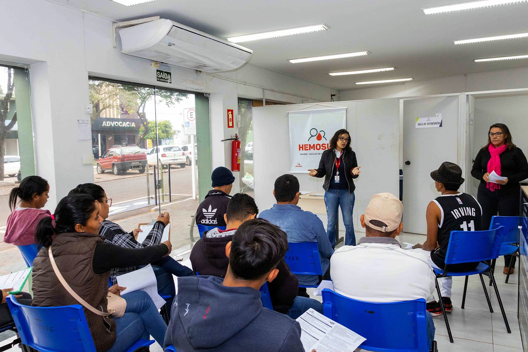 Casa do Trabalhador de Naviraí e Hemosul promovem palestra de conscientização para doação de sangue